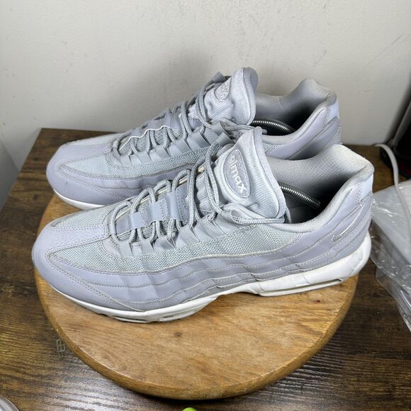 Nike Air Max 95 Shoes Mens Size 14 Wolf Grey White 749766-037 Sneakers Running main image 7